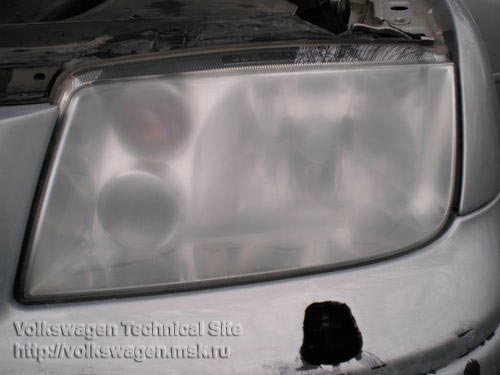 Шлифовка/полировка стекол фар (пластик) на VolksWagen Bora, фотоотчет (VW5.jpg)
